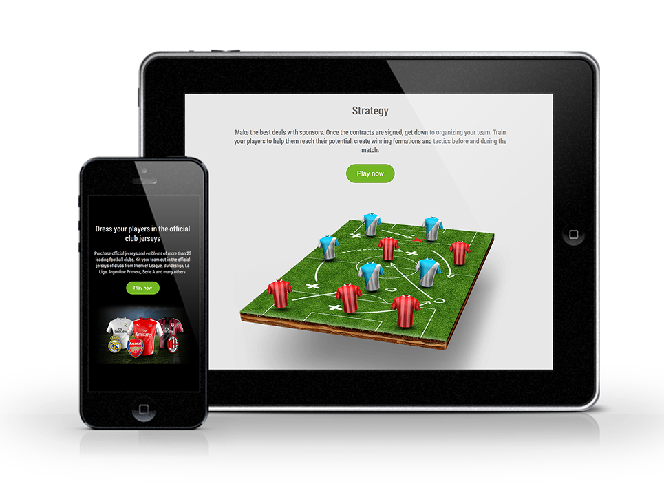 Top Eleven football manager game — mobile screens